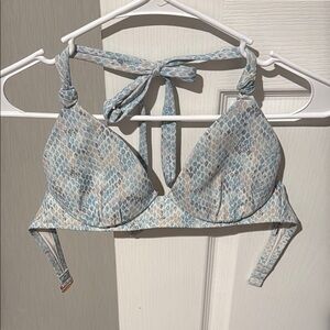 Shade & Shore Blue and White Bustier Bikini